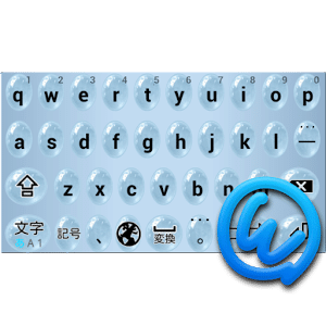 Waterdrops keyboard image