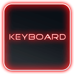 Glow Legacy Red Keyboard Skin