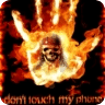 Not touch phone fire skull