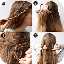 Hair styles step by step...