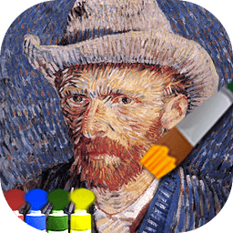 Coloring adult (Gogh)