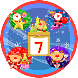 Christmas Sticker Widget Seven