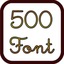 500最好的字体为星系 500 Galaxy Fonts