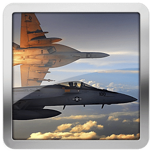 F18 Hornet Airforce Clock LWP