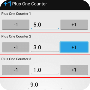 Plus One Counter