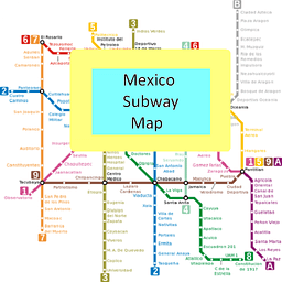 Mexico Metro Map