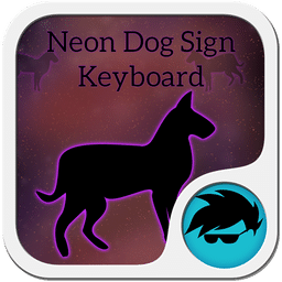 Neon Dog Sign Keyboard