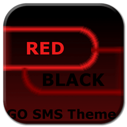 GO短信主题暗红色黑色