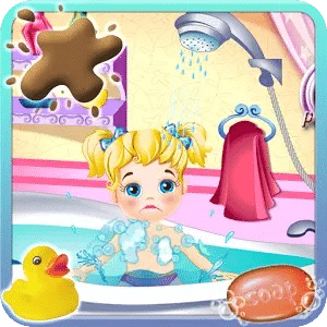 婴儿沐浴 - 免费婴儿游戏