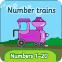 Number trains: numbers 1-20