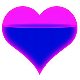 Heart Battery Blue