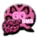 GO SMS PRO Pink Leopard theme