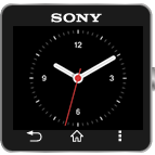 Round analog clock widge...