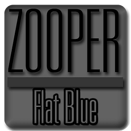 Flat Blue - Zooper Widget Pro