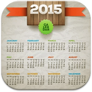 2015 Calendar Photo Frames