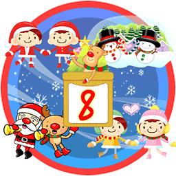 Christmas Sticker Widget Eight