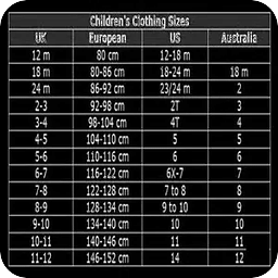 Guide Clothing Size Conv...