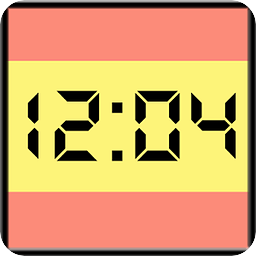 Flag LCD Clock Widget Es...