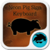 Neon Pig Sign Keyboard