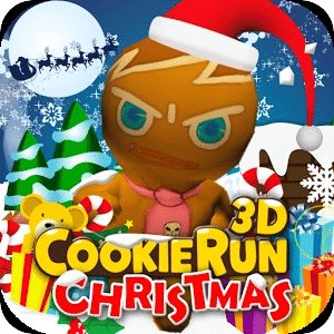 3D Santa Cookie Subway Run