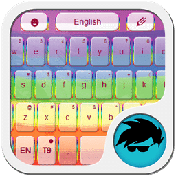 Watercolor Rainbow Keyboard