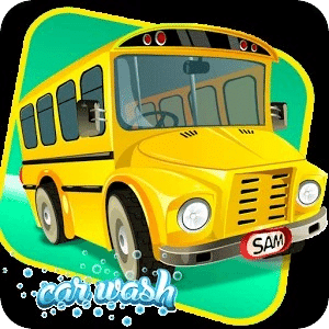 school bus car wash kids games