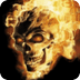Skull In Fire Live Wallpaper