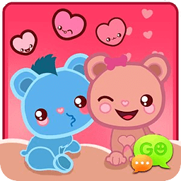GO SMS Loving Bears Theme
