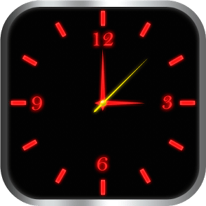 发光的时钟储物柜（红色）