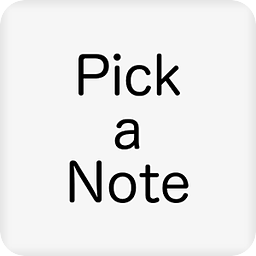 Pick a note