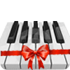 piano with Christmas Music