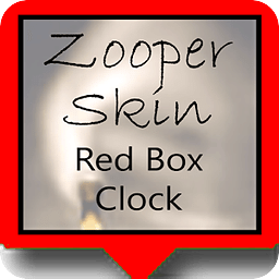 Red Box Clock with Calen...