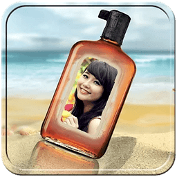 Bottle Glass Photo Frame