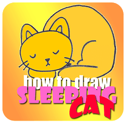 How to Draw Sleeping Cat