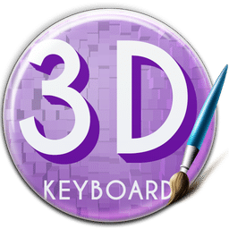 Purple 3D Keyboard