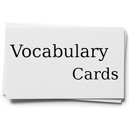 vocabulary card