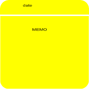 date memo text widget