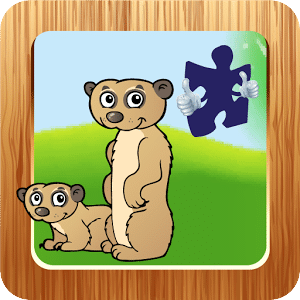 孩子们的拼图游戏：动物