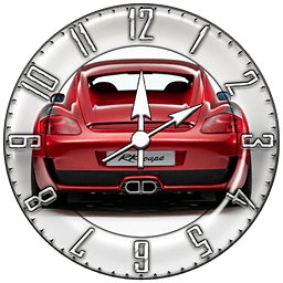 Red Car 6 Cool Widget Clock!!