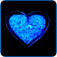 Blue Heart Glow Live Wallpaper