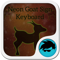 Neon Goat Sign Keyboard