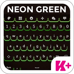 键盘加霓虹绿