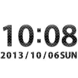 Carbon clock widget -MeC...
