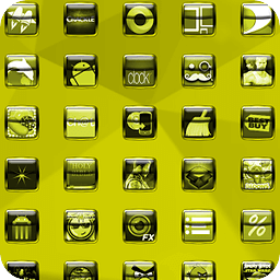 Liquid Yellow Icon Pack