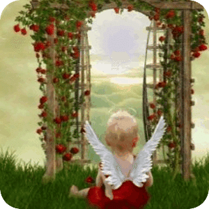 Baby Angel Red Live Wallpaper