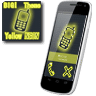 BIG! caller ID Theme Neon Yellow