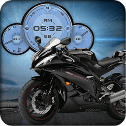 Yamaha R6 Black Compass HD LWP