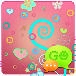 GO SMS Pro Pastel Pink Theme