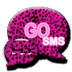 GO SMS PRO Pink Cheetah theme