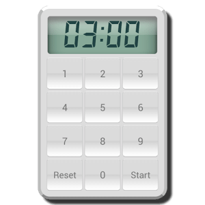 White Kitchen Timer